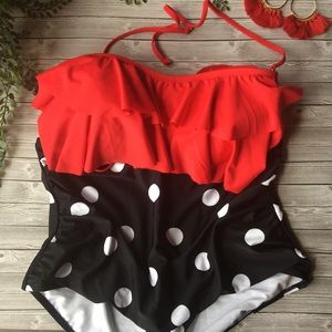 Retro swim suit
